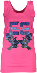 CAVALLI CLASS DAMSKI RÓŻOWY TANK TOP