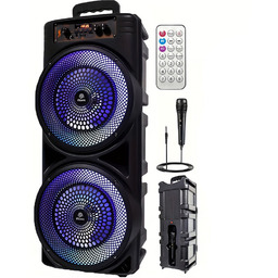 Duży Głośnik Bezprzewodowy Mobilny Zestaw Nagłośnieniowy Mikrofon