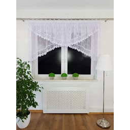Dwuwarstwowa Firana Z Siateczki Firanki Z Gipiurą