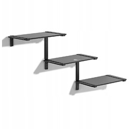 Trójpoziomowe półki modułowe Maclean, 30kg max, MC-974