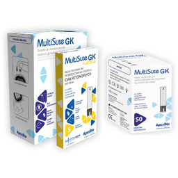 Ketometr Glukometr 2w1 Multisure GK pomiar glukozy ketonów