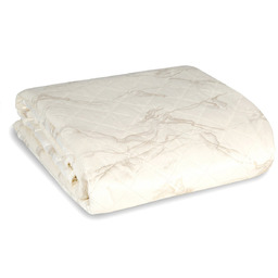 Narzuta 170 x 210 Pikowana Welurowa Luiz6 Krem+Zł