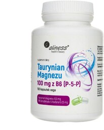 ALINESS Taurynian Magnezu 100mg z B6 - 100vcaps.