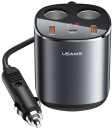 USAMS Ładowarka samochodowa, rozgałęźnik US-CC151 2x USB-A QC