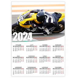 Kalendarz Plakatowy Ścienny 2024 Rok 50x70cm MotoGP Motocykle