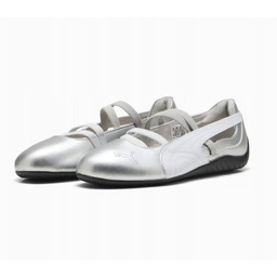 Puma baletki sportowe trampki Speedcat Ballet Metallic Srebrne