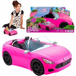 Barbie Kabriolet duże auto różowe samochód dla lalek