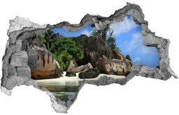 naklejka fototapeta 3D widok Seszele panorama