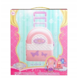 Mebelki dla lalek w walizce