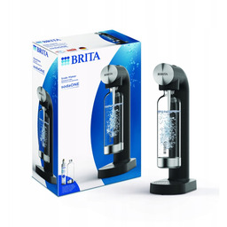 Zestaw Saturator do wody Brita sodaONE czarny butelka