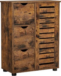 Szafa garderoba 3 szuflady rustykalny brąz Loft