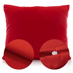 Poszewka Bawełna 70 x 80 Jednolita Ola Czerwony