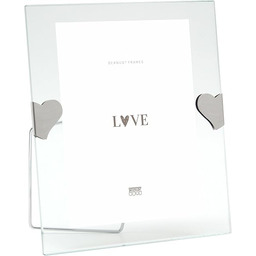 Deknudt S59Zd4-13.0x18.0 szkło, srebrne serce, podstawka pozioma