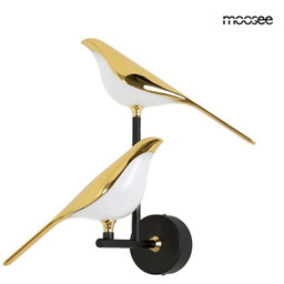 MOOSEE lampa ścienna BIRD TWIN złota