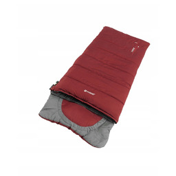 Śpiwór dziecięcy Outwell Contour Junior 140 cm czerwono-szary