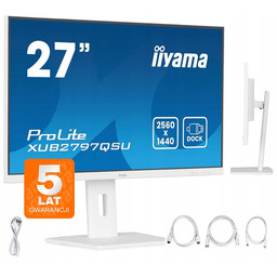 Biały monitor iiyama ProLite XUB2797QSU-W2 27 Ips Led