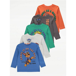 george_ 104-110_bawełniana bluzka_5 pack nowa paw patrol