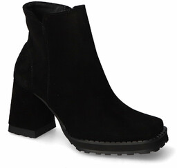 Botki Exquisite 1476 Czarne zamsz