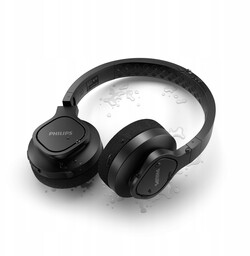 Philips TAA4216BK nagłowne słuchawki bezprzewodowe BT5.0 IP55 czarne