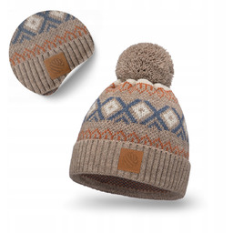 Czapka Zimowa Unisex Modna Uniwersalne Klasyczna z Pomponem