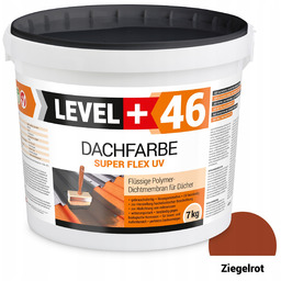 Farba dachowa płynna folia ceglasta 7kg Level+46