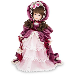 Figurka lalka kolekcjonerska figurka porcelanowa 45x38x35 177047