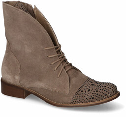 Botki Exquisite 1408 Taupe zamsz