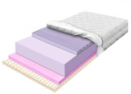 Materac 160X200 piankowy masujący na krążenie z lateksem