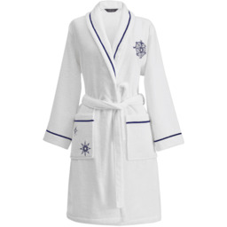 Damski krótki szlafrok MARINE LADY Biały