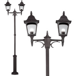 Elstead Lighting Lampa do ogrodu podwójna Chapel CP8-BLACK