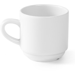 Filiżanka do kawy herbaty hotelowa Optima biała porcelana