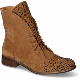 Botki Exquisite 1408 Koniak zamsz
