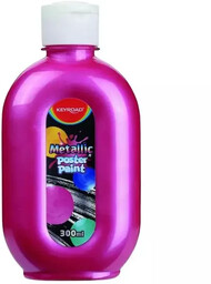 Farba plakatowa metaliczna czerwona 300ml - Keyroad