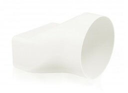 Łącznik płaski 90 kanał prostokątny - okrągły 110x55mm