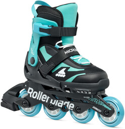Rollerblade Microblade Black/Light Blue 2025 regulowane