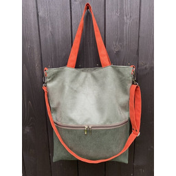 Pakamera Duża torba na ramię z zapinaną kieszenią