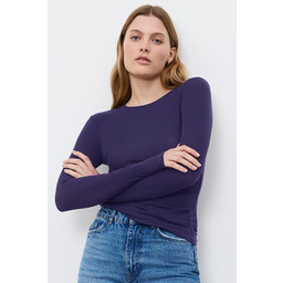 Koszulka Beauty Layers fioletowa z długim rękawem