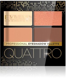 Eveline Quattro, paleta 4 cieni do powiek, 01