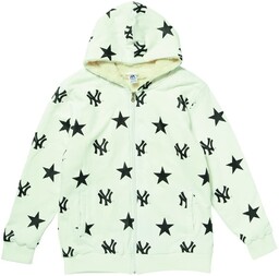 Biała bluza z misiem New York Yankees Majestic
