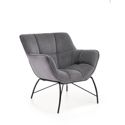 Fotel belton wypoczynkowy popielaty halmar