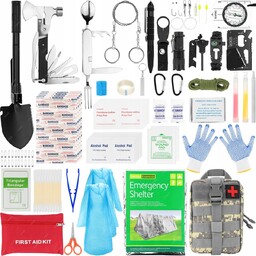 2x ZESTAW SURVIVALOWY PRZEŻYCIA WOJSKOWY GADŻETY NARZĘDZIA PRZETRWANIA
