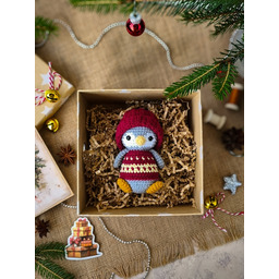 Pakamera Mały pingwinek w pudełku, Zabawka na prezent,