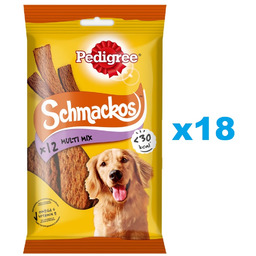 PEDIGREE Schmackos 18x86g - przysmak dla psów (z