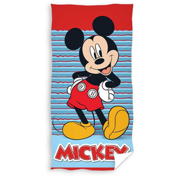 MYSZKA MICKEY Dziecięcy DUŻY RĘCZNIK Kąpielowy BAWEŁNIANY 140