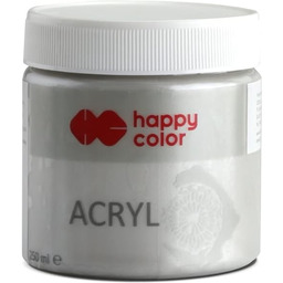 Farba akrylowa 250 ml, srebrna, Happy Color