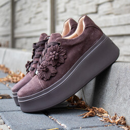 Sportowe buty damskie na platformie - FILIPPO DP7987