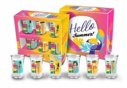 HELLO SUMMER - zestaw 6 kieliszków Junior 35