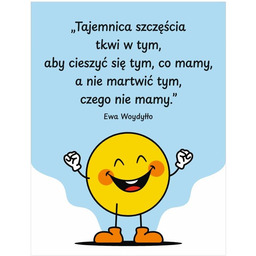 Tajemnica szczęścia- naklejka na ścianę