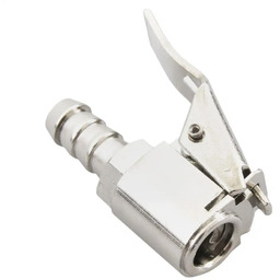 Końcówka z zaciskiem do pompowania 8mm Metalowa Otwarta