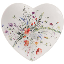 Orion Porcelanowy talerz deserowy MAK, serce, 17,5 cm